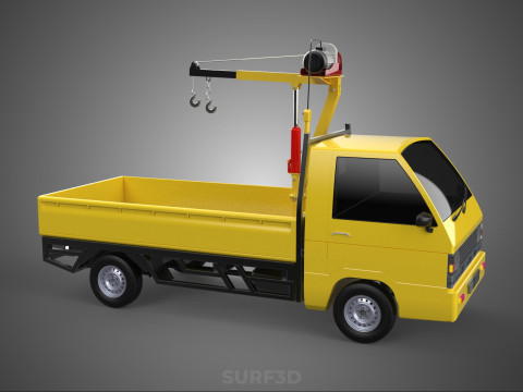 SMALL MINI COMPACT PICKUP TRUCK WINCH HOIST HYDRAULIC CRANE JIB Model 3D