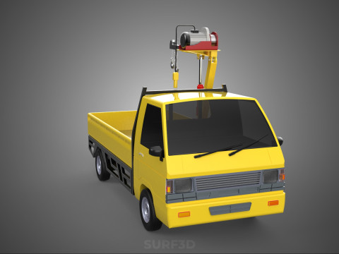 SMALL MINI COMPACT PICKUP TRUCK WINCH HOIST HYDRAULIC CRANE JIB Model 3D
