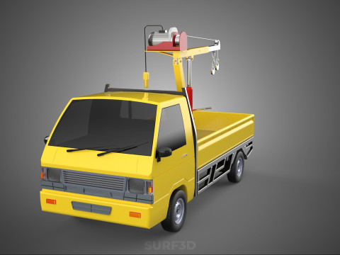 SMALL MINI COMPACT PICKUP TRUCK WINCH HOIST HYDRAULIC CRANE JIB Model 3D