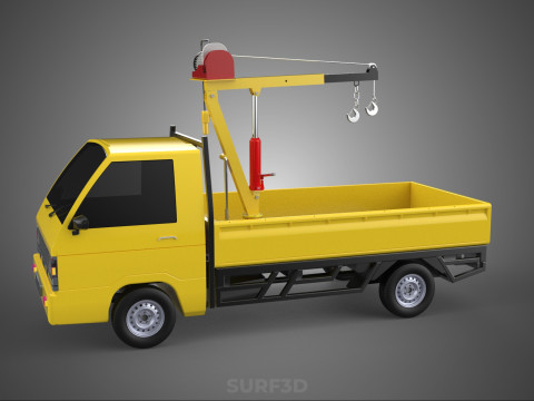 SMALL MINI COMPACT PICKUP TRUCK WINCH HOIST HYDRAULIC CRANE JIB Model 3D