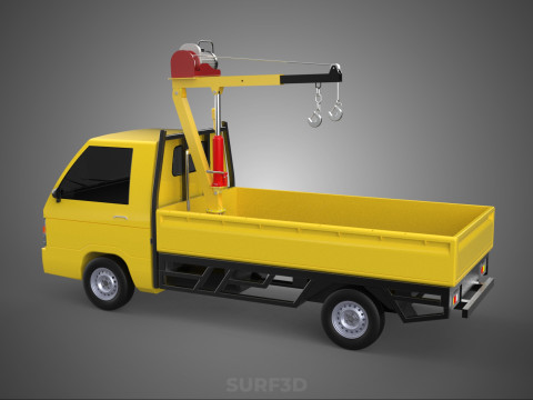 SMALL MINI COMPACT PICKUP TRUCK WINCH HOIST HYDRAULIC CRANE JIB Model 3D