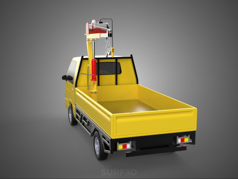 SMALL MINI COMPACT PICKUP TRUCK WINCH HOIST HYDRAULIC CRANE JIB Model 3D
