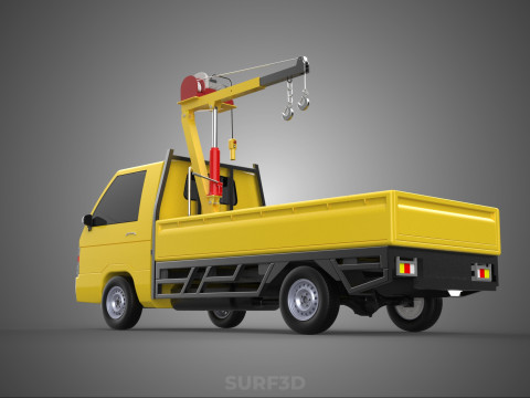 SMALL MINI COMPACT PICKUP TRUCK WINCH HOIST HYDRAULIC CRANE JIB Model 3D