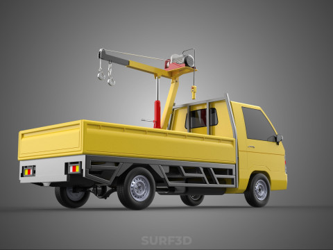 SMALL MINI COMPACT PICKUP TRUCK WINCH HOIST HYDRAULIC CRANE JIB Model 3D