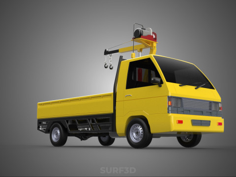 SMALL MINI COMPACT PICKUP TRUCK WINCH HOIST HYDRAULIC CRANE JIB Model 3D