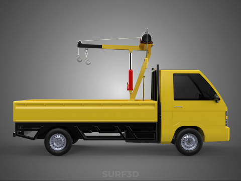 SMALL MINI COMPACT PICKUP TRUCK WINCH HOIST HYDRAULIC CRANE JIB Model 3D