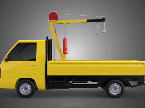 SMALL MINI COMPACT PICKUP TRUCK WINCH HOIST HYDRAULIC CRANE JIB Model 3D