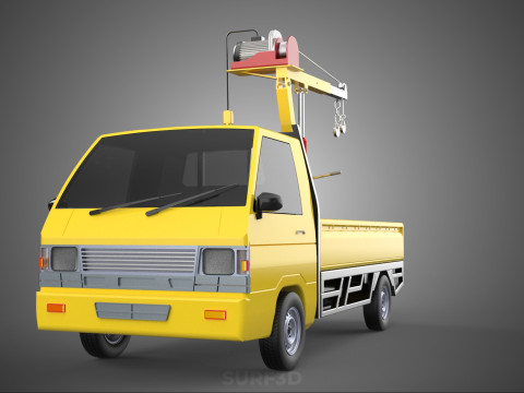 SMALL MINI COMPACT PICKUP TRUCK WINCH HOIST HYDRAULIC CRANE JIB Model 3D