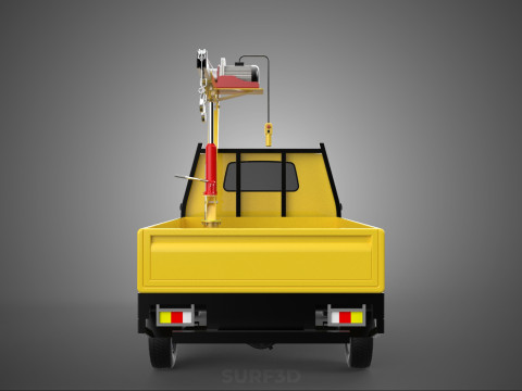 SMALL MINI COMPACT PICKUP TRUCK WINCH HOIST HYDRAULIC CRANE JIB Model 3D
