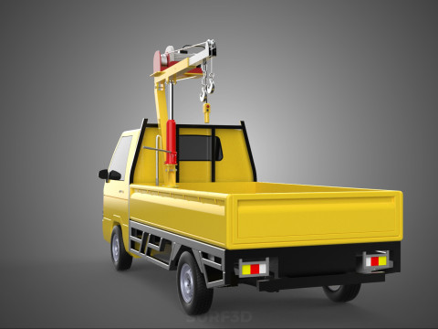 SMALL MINI COMPACT PICKUP TRUCK WINCH HOIST HYDRAULIC CRANE JIB Model 3D