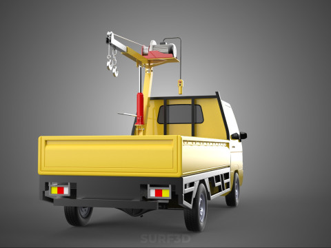 SMALL MINI COMPACT PICKUP TRUCK WINCH HOIST HYDRAULIC CRANE JIB Model 3D