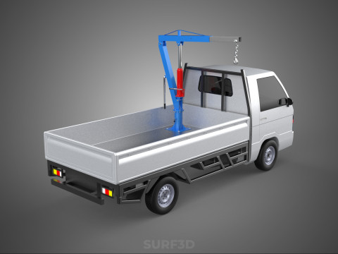 MANUAL HYDRAULIC JACK LIFTING HOIST JIB CRANE HOOK PICKUP TRUCK 3Dモデル