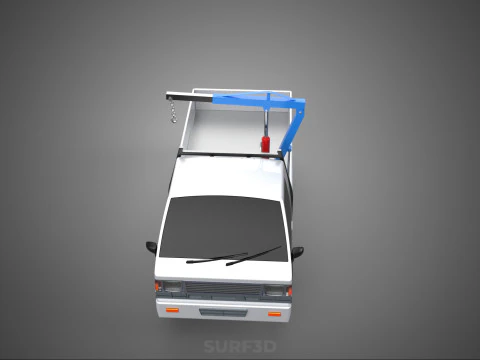 MANUAL HYDRAULIC JACK LIFTING HOIST JIB CRANE HOOK PICKUP TRUCK 3D Model
