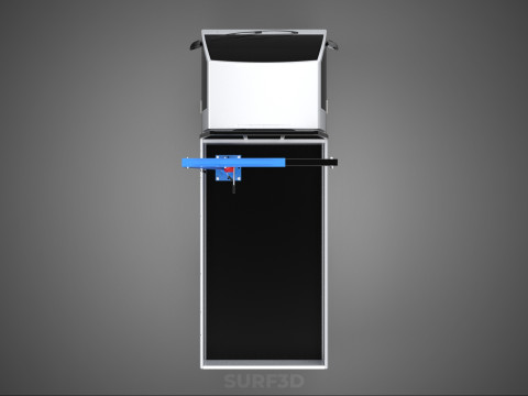 MANUAL HYDRAULIC JACK LIFTING HOIST JIB CRANE HOOK PICKUP TRUCK 3D 模型