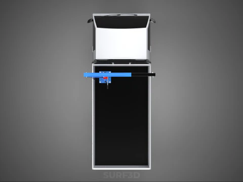 MANUAL HYDRAULIC JACK LIFTING HOIST JIB CRANE HOOK PICKUP TRUCK 3D Model