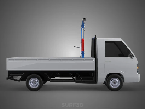 MANUAL HYDRAULIC JACK LIFTING HOIST JIB CRANE HOOK PICKUP TRUCK 3D Model
