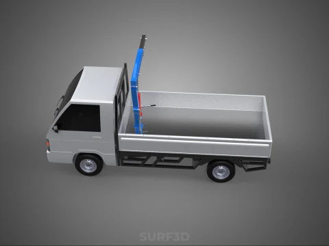 MANUAL HYDRAULIC JACK LIFTING HOIST JIB CRANE HOOK PICKUP TRUCK 3D Model