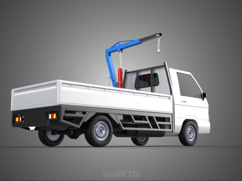 MANUAL HYDRAULIC JACK LIFTING HOIST JIB CRANE HOOK PICKUP TRUCK 3D 模型