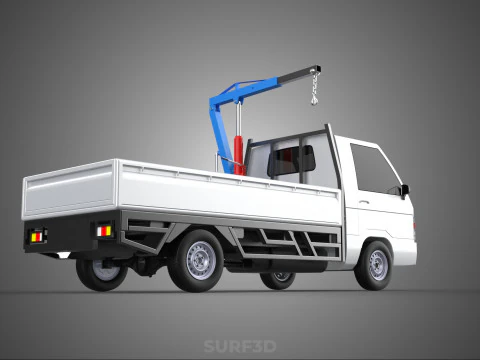 MANUAL HYDRAULIC JACK LIFTING HOIST JIB CRANE HOOK PICKUP TRUCK 3D Model