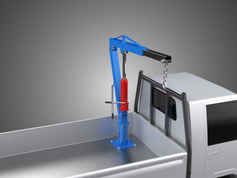 MANUAL HYDRAULIC JACK LIFTING HOIST JIB CRANE HOOK PICKUP TRUCK 3D 模型
