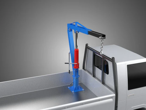 MANUAL HYDRAULIC JACK LIFTING HOIST JIB CRANE HOOK PICKUP TRUCK 3D Model