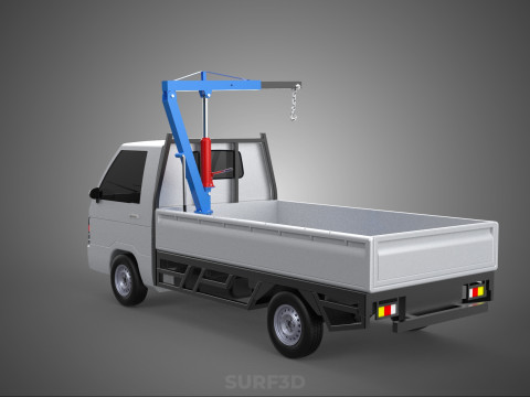 MANUAL HYDRAULIC JACK LIFTING HOIST JIB CRANE HOOK PICKUP TRUCK 3D 模型