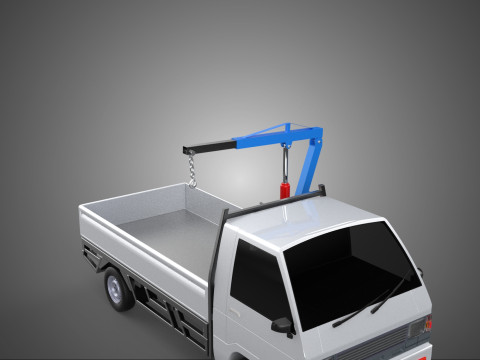 MANUAL HYDRAULIC JACK LIFTING HOIST JIB CRANE HOOK PICKUP TRUCK 3D 模型