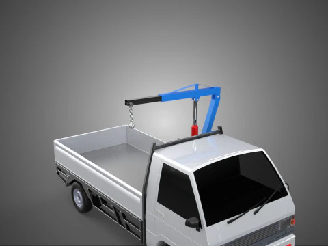 MANUAL HYDRAULIC JACK LIFTING HOIST JIB CRANE HOOK PICKUP TRUCK 3D Model