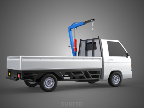 MANUAL HYDRAULIC JACK LIFTING HOIST JIB CRANE HOOK PICKUP TRUCK 3D 模型