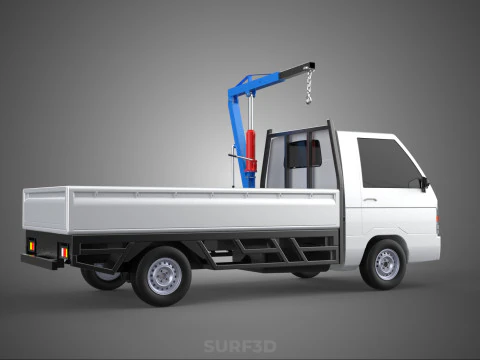 MANUAL HYDRAULIC JACK LIFTING HOIST JIB CRANE HOOK PICKUP TRUCK 3D Model