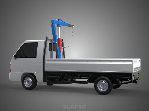 MANUAL HYDRAULIC JACK LIFTING HOIST JIB CRANE HOOK PICKUP TRUCK 3D 模型