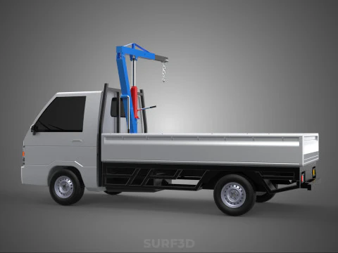 MANUAL HYDRAULIC JACK LIFTING HOIST JIB CRANE HOOK PICKUP TRUCK 3D Model