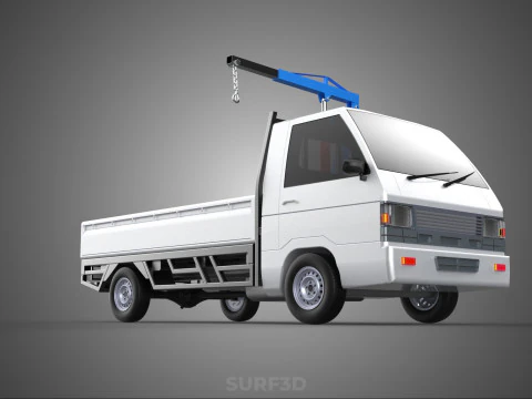 MANUAL HYDRAULIC JACK LIFTING HOIST JIB CRANE HOOK PICKUP TRUCK 3D Model