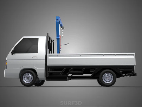 MANUAL HYDRAULIC JACK LIFTING HOIST JIB CRANE HOOK PICKUP TRUCK 3D Model