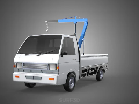 MANUAL HYDRAULIC JACK LIFTING HOIST JIB CRANE HOOK PICKUP TRUCK 3D Model