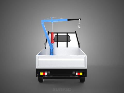 MANUAL HYDRAULIC JACK LIFTING HOIST JIB CRANE HOOK PICKUP TRUCK 3D 模型
