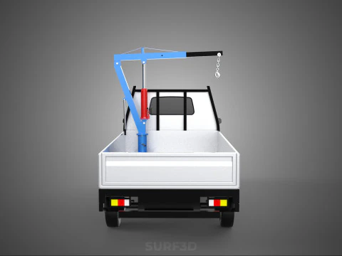 MANUAL HYDRAULIC JACK LIFTING HOIST JIB CRANE HOOK PICKUP TRUCK 3D Model