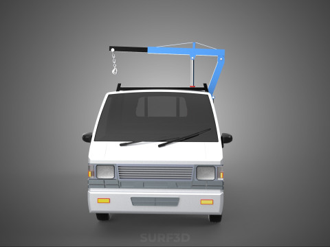MANUAL HYDRAULIC JACK LIFTING HOIST JIB CRANE HOOK PICKUP TRUCK 3D 模型
