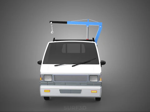 MANUAL HYDRAULIC JACK LIFTING HOIST JIB CRANE HOOK PICKUP TRUCK 3D Model