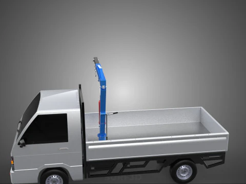 MANUAL HYDRAULIC JACK LIFTING HOIST JIB CRANE HOOK PICKUP TRUCK 3D Model