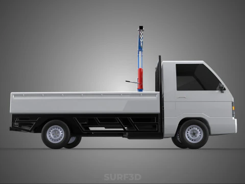 MANUAL HYDRAULIC JACK LIFTING HOIST JIB CRANE HOOK PICKUP TRUCK 3D Model