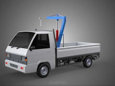 MANUAL HYDRAULIC JACK LIFTING HOIST JIB CRANE HOOK PICKUP TRUCK 3D 模型