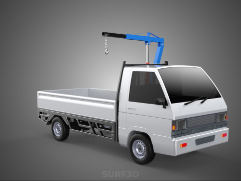 MANUAL HYDRAULIC JACK LIFTING HOIST JIB CRANE HOOK PICKUP TRUCK 3D 模型
