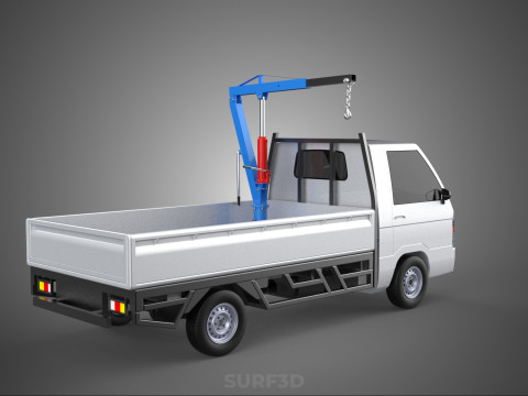 MANUAL HYDRAULIC JACK LIFTING HOIST JIB CRANE HOOK PICKUP TRUCK 3D 模型