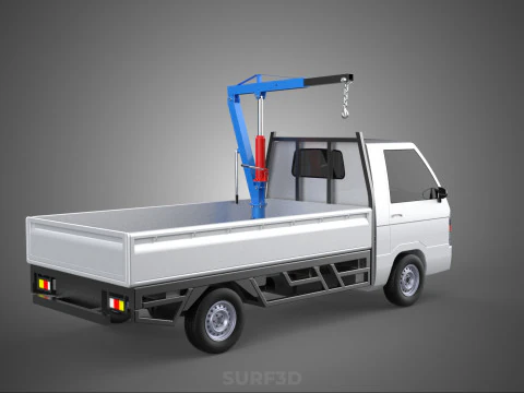 MANUAL HYDRAULIC JACK LIFTING HOIST JIB CRANE HOOK PICKUP TRUCK 3D Model