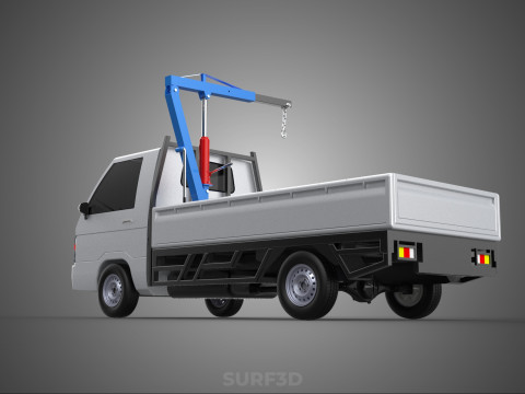 MANUAL HYDRAULIC JACK LIFTING HOIST JIB CRANE HOOK PICKUP TRUCK 3D 模型