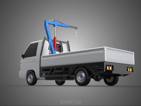 MANUAL HYDRAULIC JACK LIFTING HOIST JIB CRANE HOOK PICKUP TRUCK 3D Model