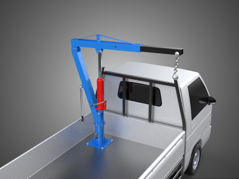 MANUAL HYDRAULIC JACK LIFTING HOIST JIB CRANE HOOK PICKUP TRUCK 3D 模型