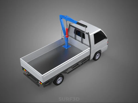 MANUAL HYDRAULIC JACK LIFTING HOIST JIB CRANE HOOK PICKUP TRUCK 3D Model