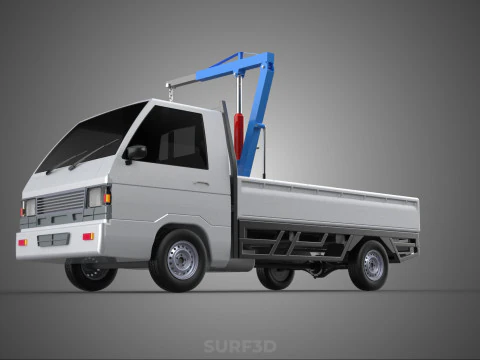 MANUAL HYDRAULIC JACK LIFTING HOIST JIB CRANE HOOK PICKUP TRUCK 3D Model